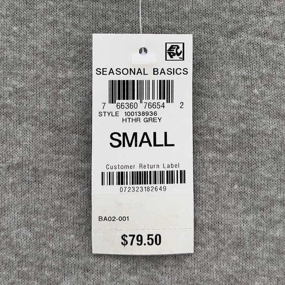 INC Women's 3/4 Sleeve Ruched Midi Dress Size Small Heather Grey 2pc NWT 0102 - Picture 5 of 11